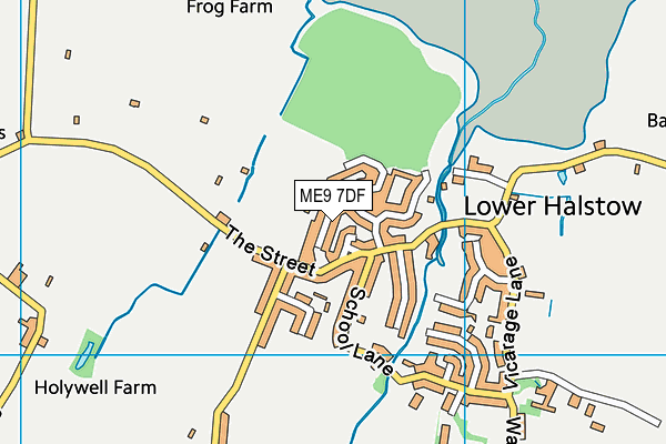 ME9 7DF map - OS VectorMap District (Ordnance Survey)
