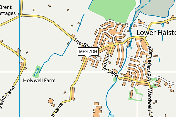 ME9 7DH map - OS VectorMap District (Ordnance Survey)