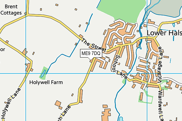 ME9 7DQ map - OS VectorMap District (Ordnance Survey)