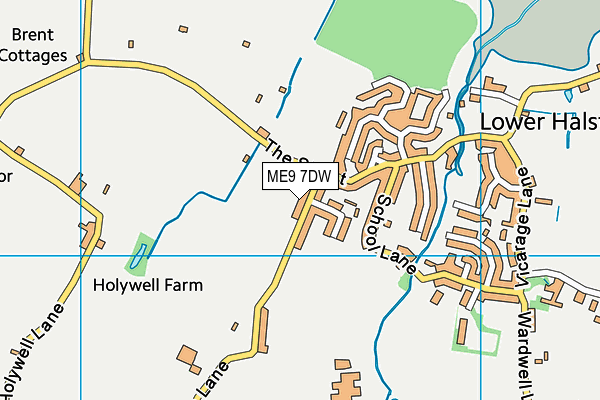 ME9 7DW map - OS VectorMap District (Ordnance Survey)