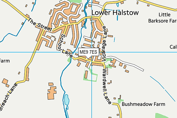 Lower Halstow Primary School map (ME9 7ES) - OS VectorMap District (Ordnance Survey)