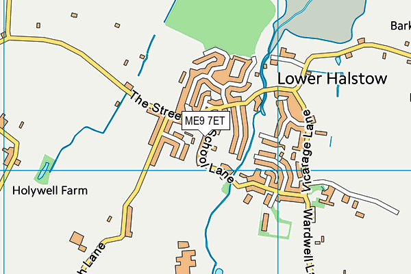 ME9 7ET map - OS VectorMap District (Ordnance Survey)