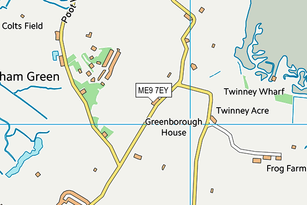 ME9 7EY map - OS VectorMap District (Ordnance Survey)