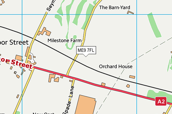 ME9 7FL map - OS VectorMap District (Ordnance Survey)
