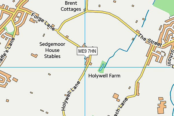 ME9 7HN map - OS VectorMap District (Ordnance Survey)