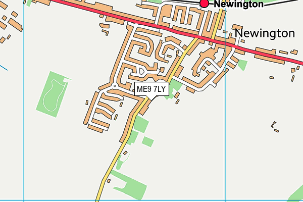 ME9 7LY map - OS VectorMap District (Ordnance Survey)