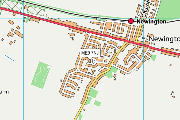 ME9 7NJ map - OS VectorMap District (Ordnance Survey)