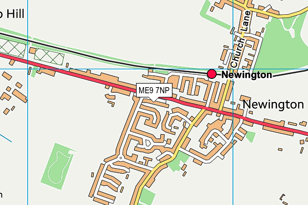 ME9 7NP map - OS VectorMap District (Ordnance Survey)