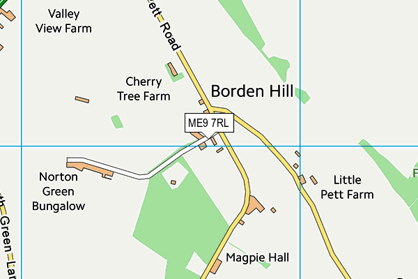 ME9 7RL map - OS VectorMap District (Ordnance Survey)