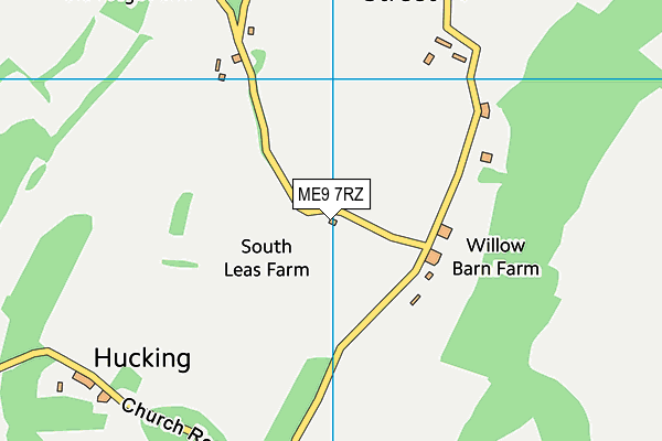 ME9 7RZ map - OS VectorMap District (Ordnance Survey)
