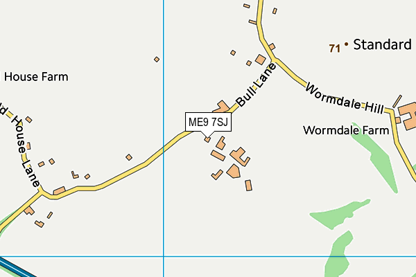 ME9 7SJ map - OS VectorMap District (Ordnance Survey)