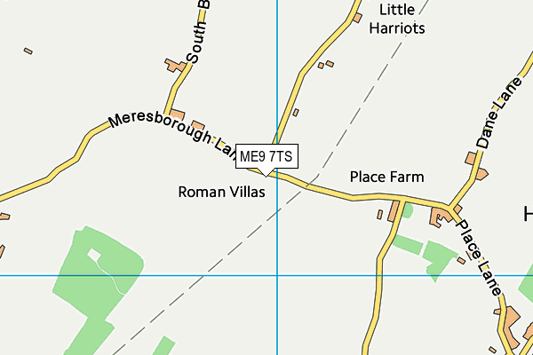 ME9 7TS map - OS VectorMap District (Ordnance Survey)