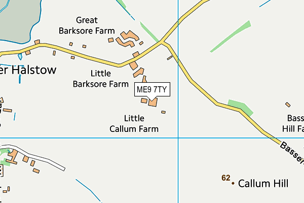 ME9 7TY map - OS VectorMap District (Ordnance Survey)