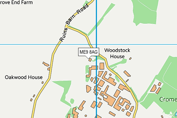 Woodstock Park Stadium map (ME9 8AG) - OS VectorMap District (Ordnance Survey)