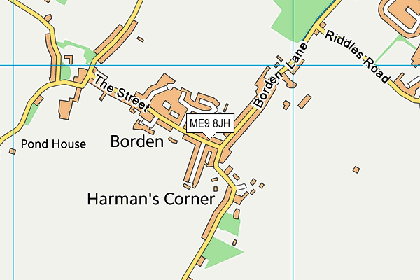 ME9 8JH map - OS VectorMap District (Ordnance Survey)