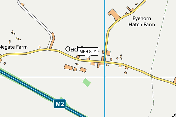 ME9 8JY map - OS VectorMap District (Ordnance Survey)