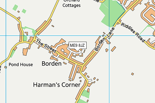 ME9 8JZ map - OS VectorMap District (Ordnance Survey)