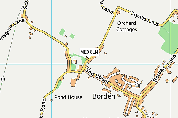 ME9 8LN map - OS VectorMap District (Ordnance Survey)