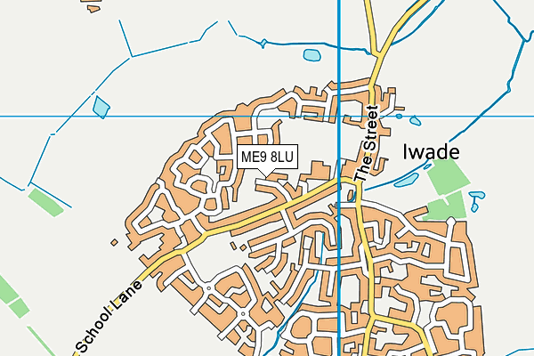ME9 8LU map - OS VectorMap District (Ordnance Survey)