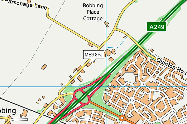 ME9 8PJ map - OS VectorMap District (Ordnance Survey)