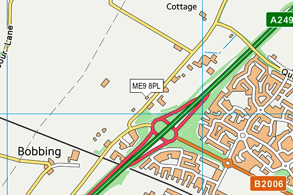 Bobbing Village School map (ME9 8PL) - OS VectorMap District (Ordnance Survey)