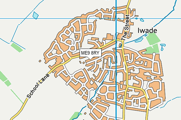 ME9 8RY map - OS VectorMap District (Ordnance Survey)