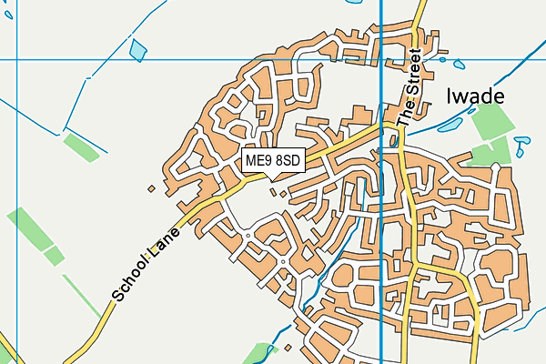 ME9 8SD map - OS VectorMap District (Ordnance Survey)