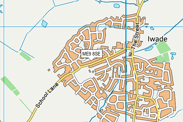 ME9 8SE map - OS VectorMap District (Ordnance Survey)