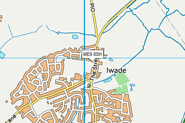 ME9 8SH map - OS VectorMap District (Ordnance Survey)