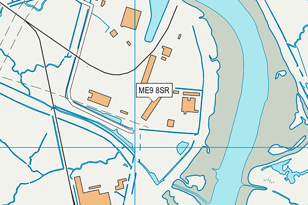 ME9 8SR map - OS VectorMap District (Ordnance Survey)