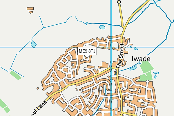ME9 8TJ map - OS VectorMap District (Ordnance Survey)