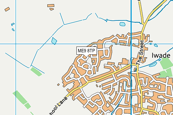 ME9 8TP map - OS VectorMap District (Ordnance Survey)