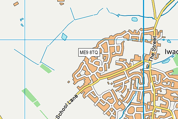 ME9 8TQ map - OS VectorMap District (Ordnance Survey)