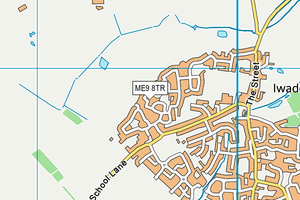 ME9 8TR map - OS VectorMap District (Ordnance Survey)
