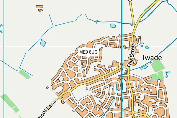 ME9 8UG map - OS VectorMap District (Ordnance Survey)