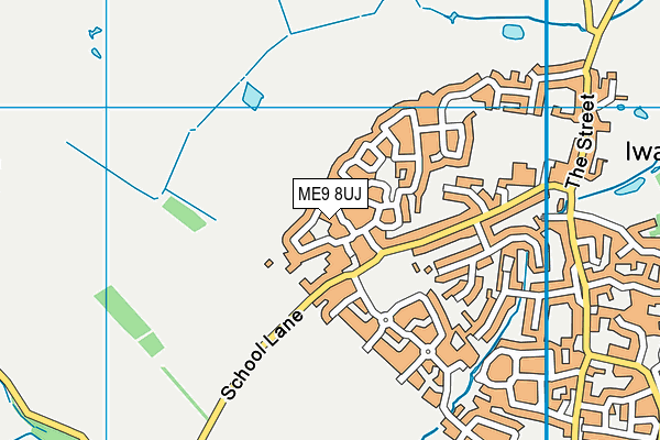 ME9 8UJ map - OS VectorMap District (Ordnance Survey)