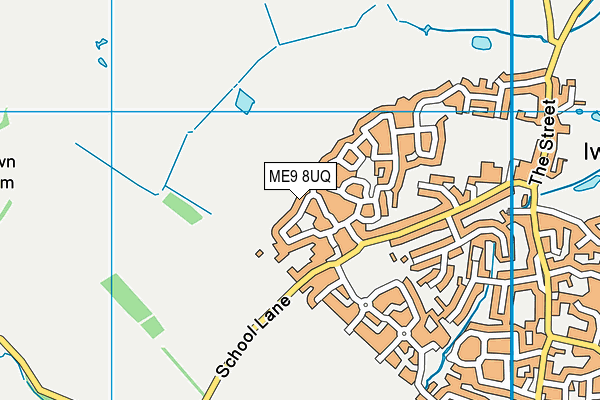 ME9 8UQ map - OS VectorMap District (Ordnance Survey)