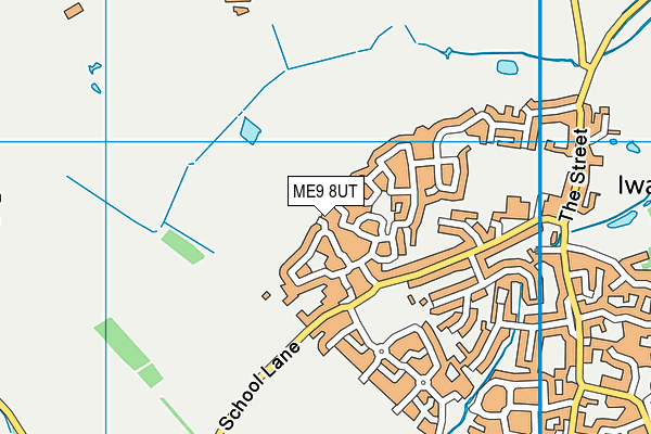 ME9 8UT map - OS VectorMap District (Ordnance Survey)