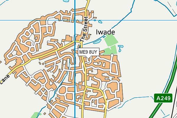 ME9 8UY map - OS VectorMap District (Ordnance Survey)