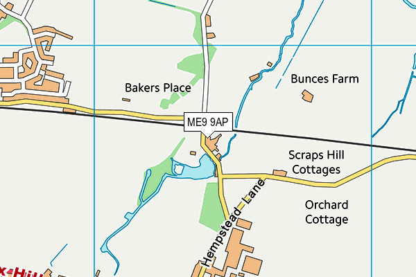 Map of TONGE BARN LIMITED at district scale