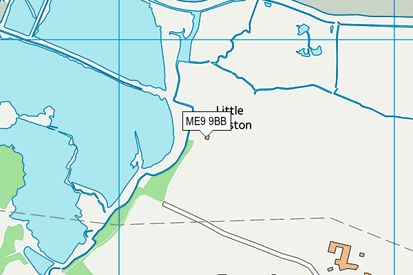 ME9 9BB map - OS VectorMap District (Ordnance Survey)