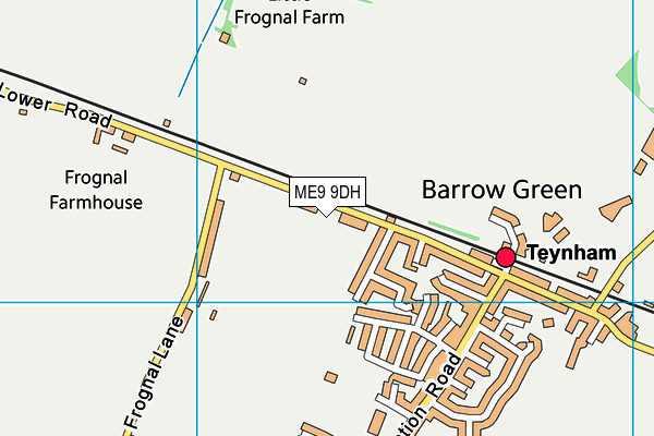 ME9 9DH map - OS VectorMap District (Ordnance Survey)