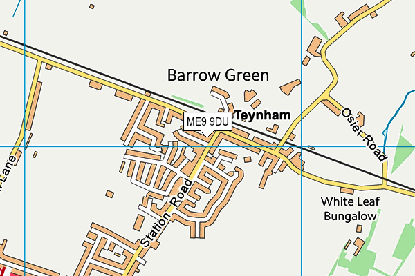 ME9 9DU map - OS VectorMap District (Ordnance Survey)