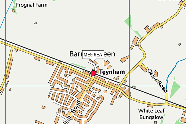 Isp Teynham map (ME9 9EA) - OS VectorMap District (Ordnance Survey)