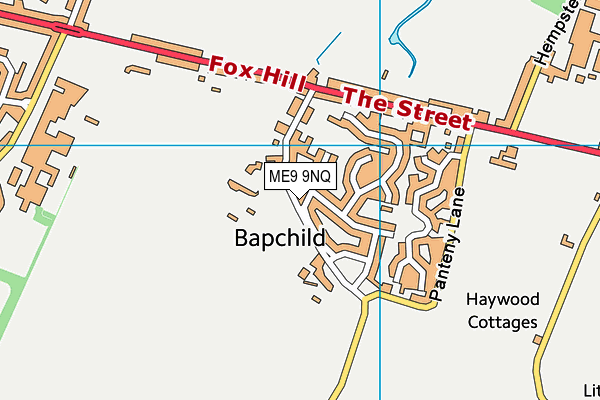 ME9 9NQ map - OS VectorMap District (Ordnance Survey)