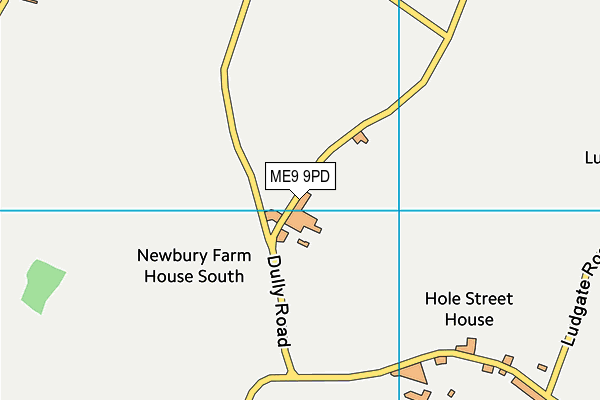 ME9 9PD map - OS VectorMap District (Ordnance Survey)