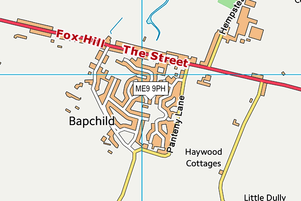 ME9 9PH map - OS VectorMap District (Ordnance Survey)