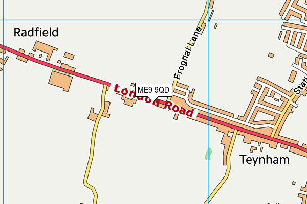 ME9 9QD map - OS VectorMap District (Ordnance Survey)