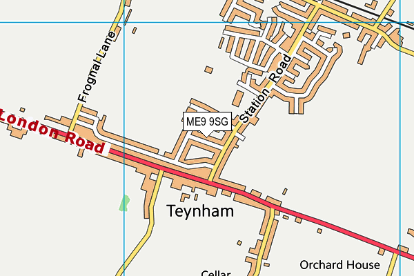 ME9 9SG map - OS VectorMap District (Ordnance Survey)