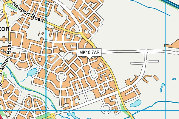 MK10 7AR map - OS VectorMap District (Ordnance Survey)